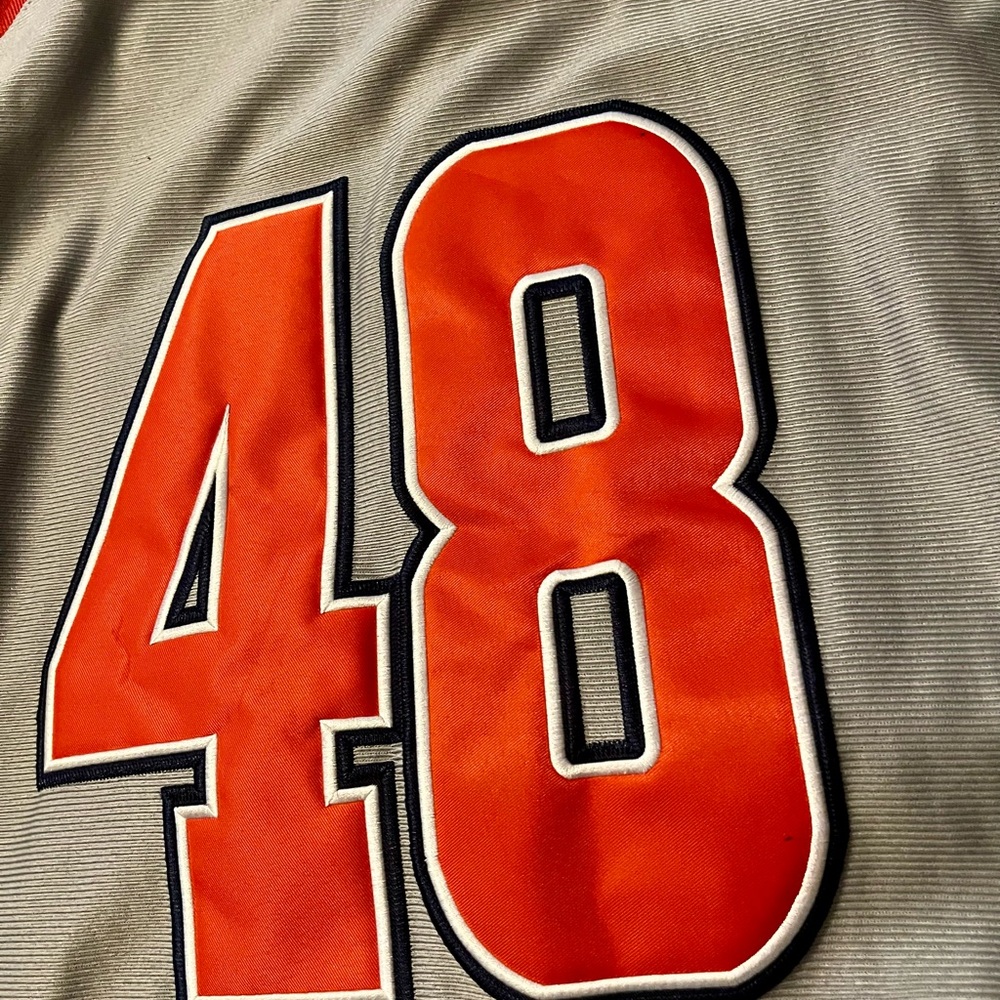 Negro league Cleveland Gray Baseball Jersey with Red Accents 3xl - Picture 8 of 8